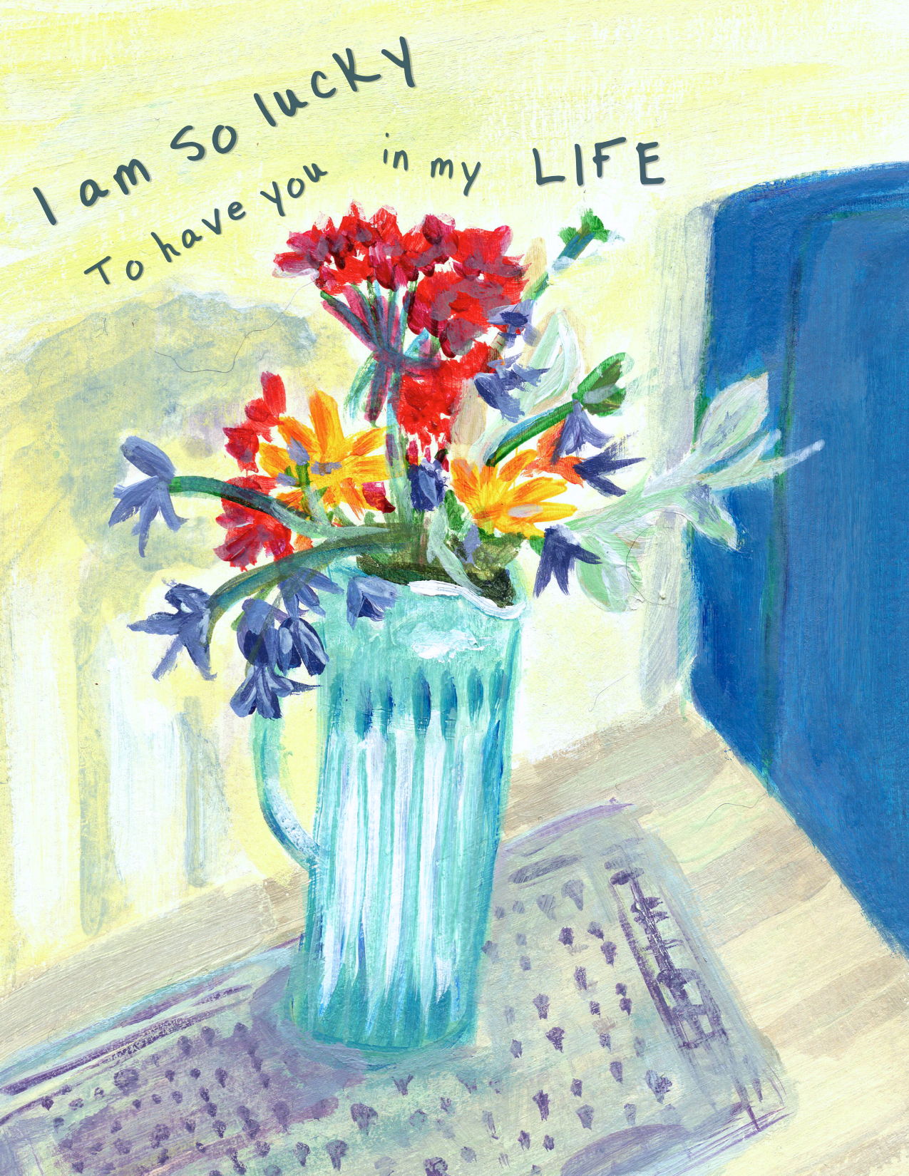 I Am So Lucky to Have You Greeting Card |Love Card