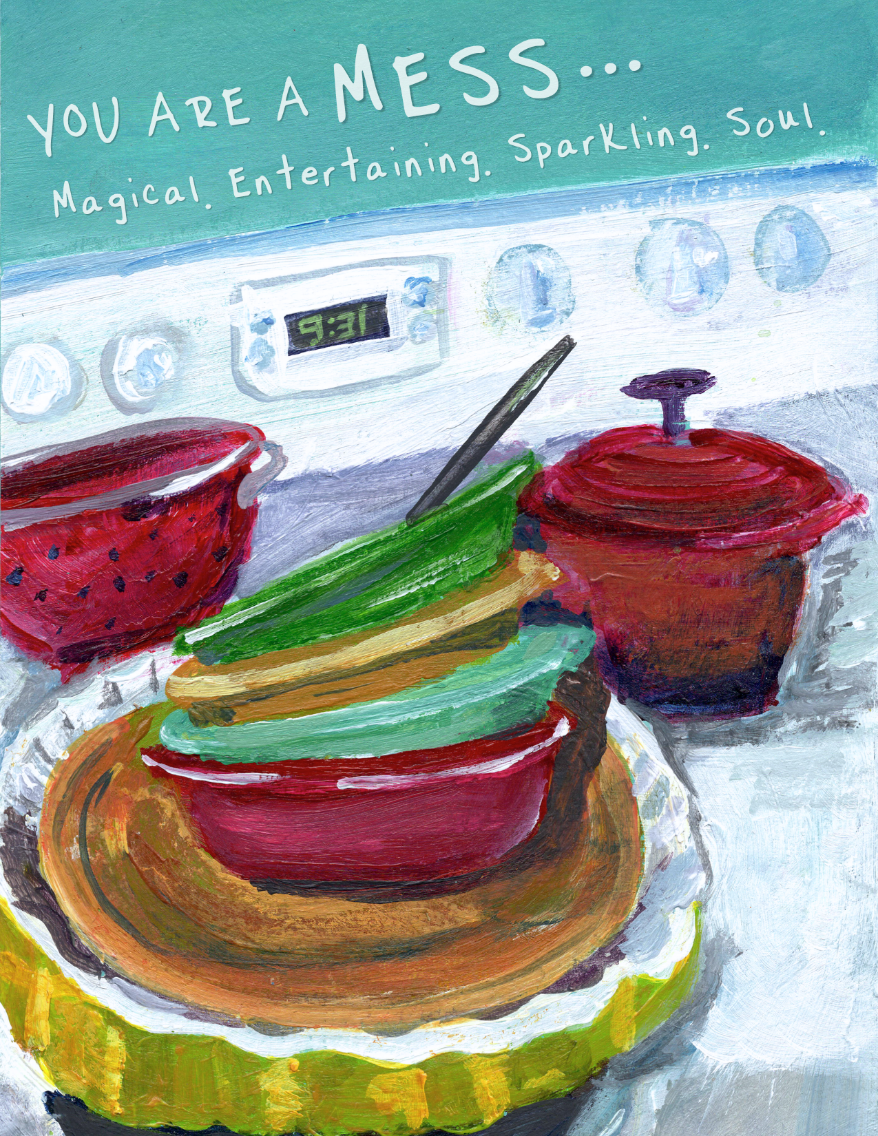 You Are a Mess Greeting Card | Funny Love & Friendship Card