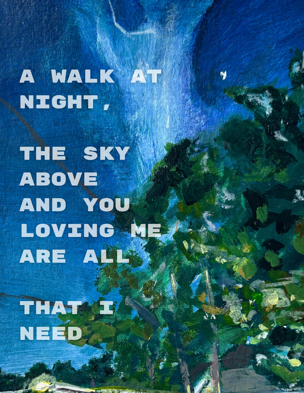 A Walk At Night Card