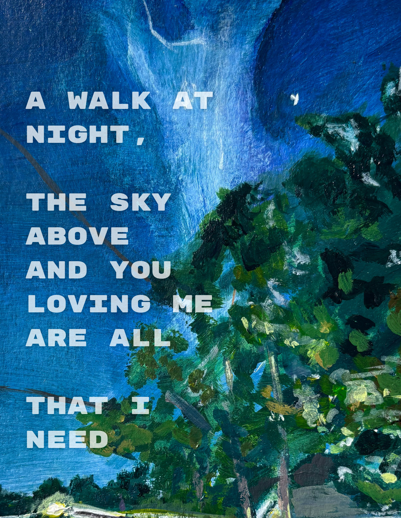 A Walk At Night Card