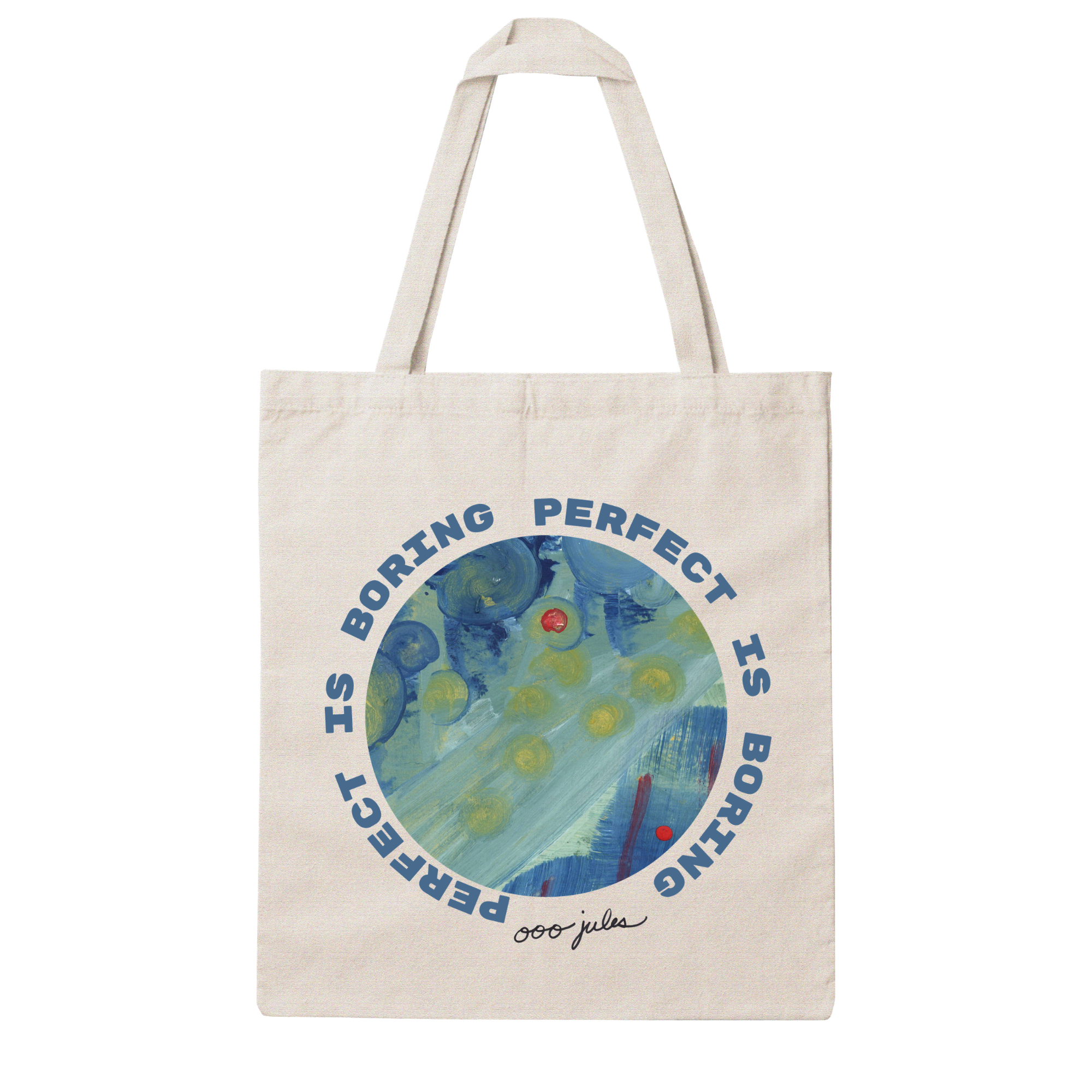 Perfect is Boring Tote V.1 | Abstract Art Market Tote
