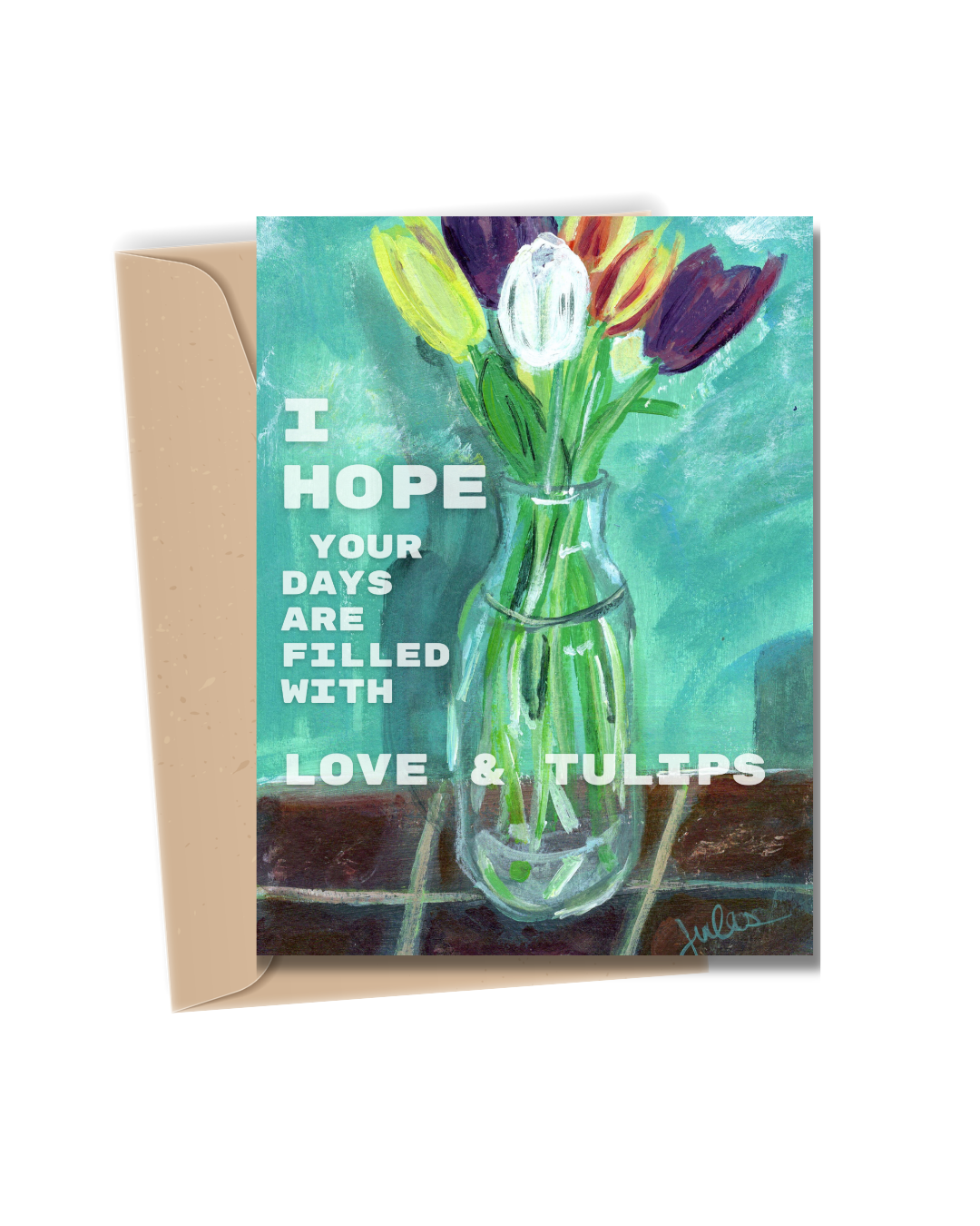 Love & Tulips Birthday Card