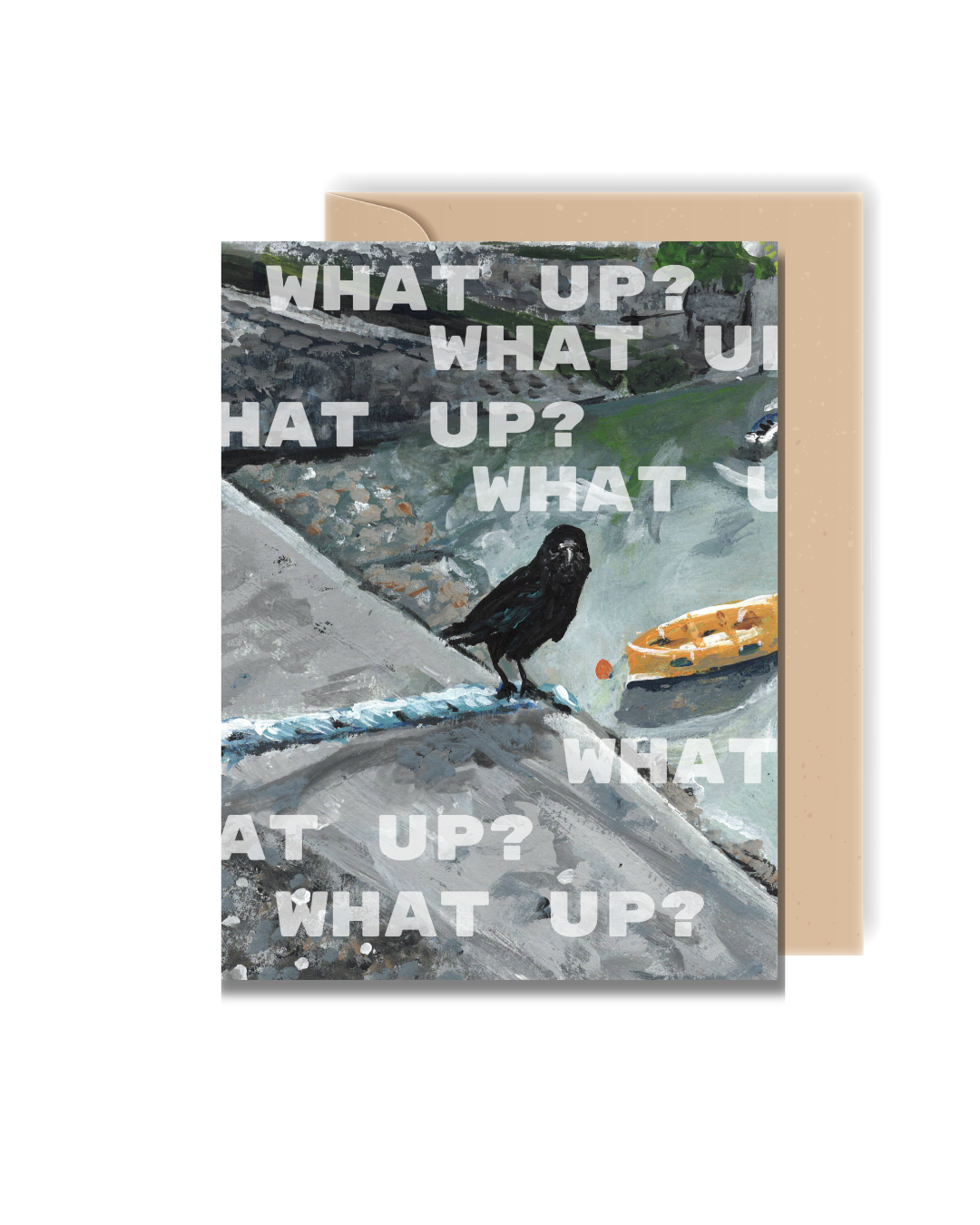 What Up? Blank Greeting Card