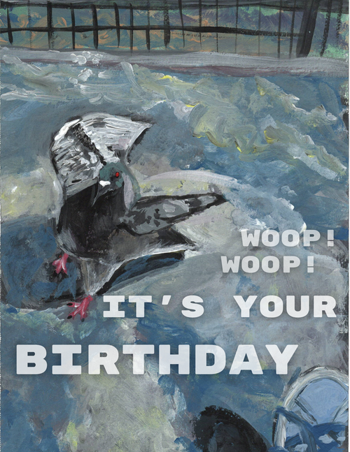 Birthday Pigeon Card