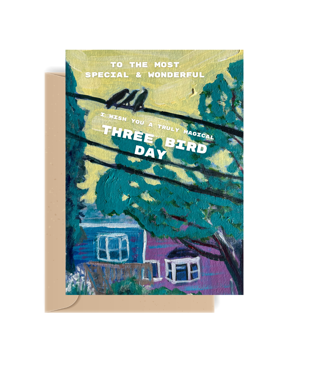 Three Bird Day Card