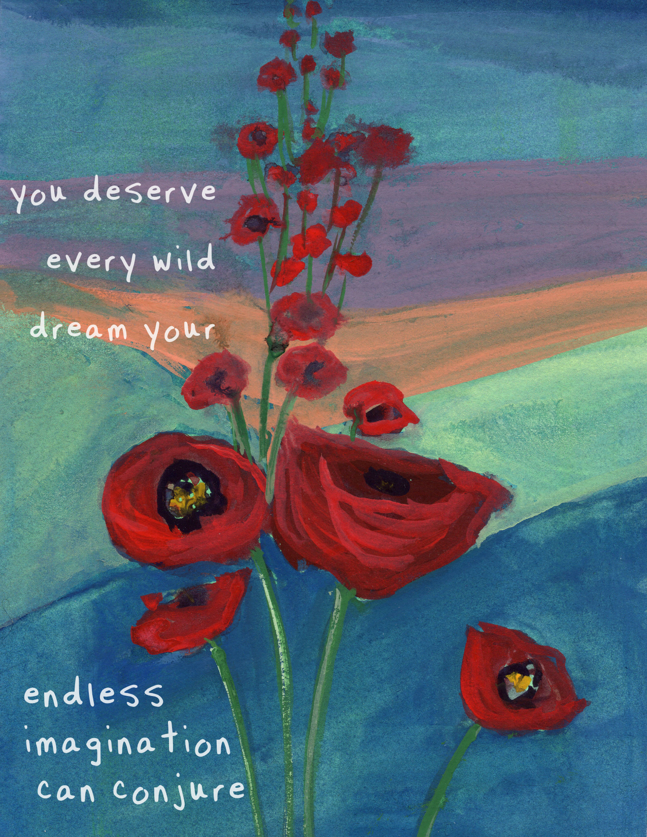 You Deserve Every Wild Dream – Encouragement Card