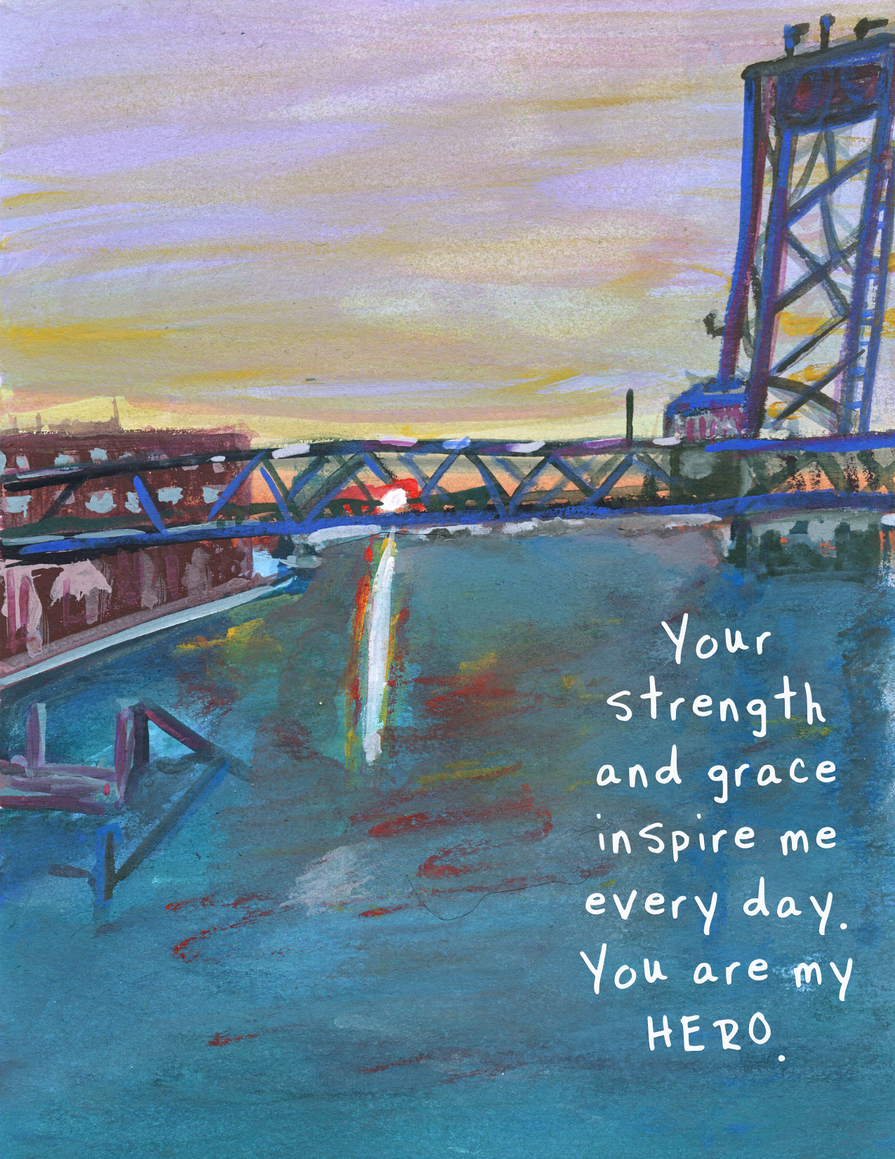 You Are My Hero Greeting Card | Strength & Appreciation Card