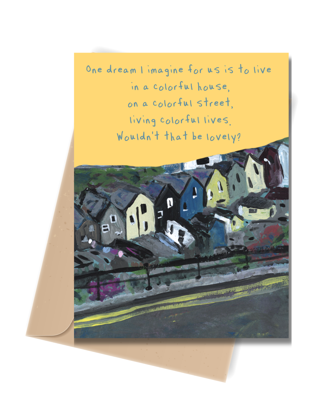 Colorful Life Together Card – Romantic -Friendship Greeting Card